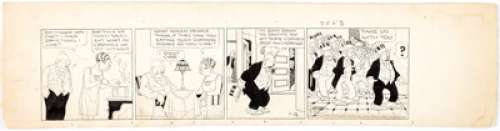 George McManus Bringing Up Father Daily Comic Strip Original Art dated 7-12-30 (King Features Syndicate, 1930). - | Heritage