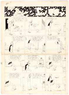 Walter Berndt Smitty Sunday Comic Strip Original Art dated 12-14-30 (The Chicago Tribune, 1930). Christmas is - | Heritage