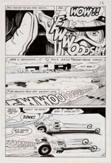 Alex Toth and Dick Giordano Hot Wheels #2 Story Page 14 Original Art (DC,1970).... | Heritage