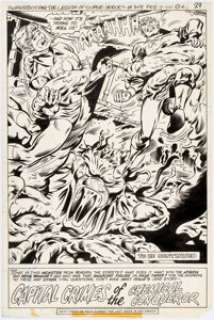 Joe Staton and Dave Hunt Superboy and the Legion of Super-Heroes #248 Splash Page 17 Original Art (DC, 1979).... | Heritage