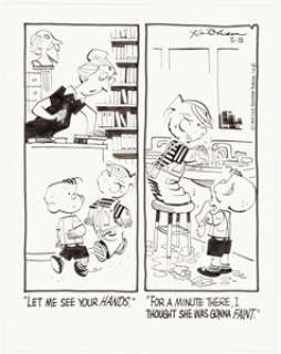 Hank Ketcham Dennis the Menace Daily Comic Strip Original Art dated 5-8-75 (Field Newspaper Syndicate, 1975).... | Heritage