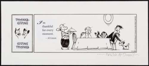 Patrick McDonnell Mutts Daily Comic Strip Original Art dated 11-23-2017 (King Features Syndicate, 2017).... | Heritage