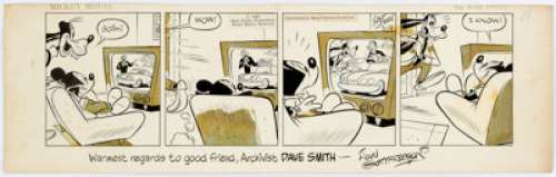 Floyd Gottfredson Mickey Mouse Daily Comic Strip Original Art dated 5/12/62 (King Features Syndicate, 1962).
 ... | Heritage