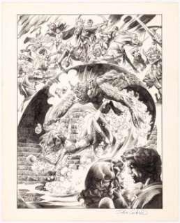 Dave Cockrum and Rudy Nebres - Unused Movie Production Pre-Production Illustration Original Art (c. 1975-80s).... | Heritage