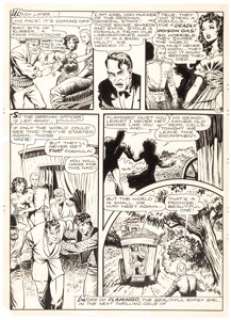 Matt Baker Flamingo Daily Comic Strip/Panel Page Original Art (Universal Phoenix Features, 1952).... | Heritage