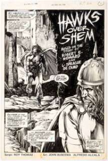 John Buscema and Alfredo Alcala Savage Sword of Conan #36 Splash Page 1 Original Art (Marvel, 1978).... | Heritage