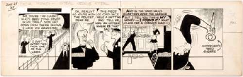 Chester Gould Dick Tracy Daily Comic Strip Original Art dated 6-25-45 (Chicago Tribune, 1945).... | Heritage