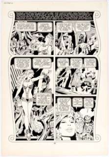 Frank Thorne 1994 "Ghita of Alizarr" Story Page Original Art (Warren, 1982).... | Heritage