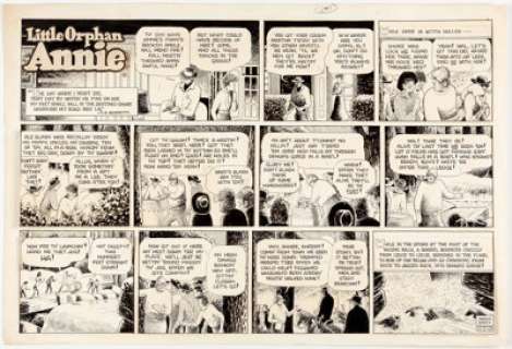 Harold Gray Little Orphan Annie Sunday Comic Strip Original Art dated 12-5-65 (Chicago Tribune, 1966).... | Heritage