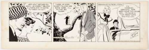 Alex Raymond Rip Kirby Daily Comic Strip Original Art dated 6-9-51 (King Features Syndicate, 1951).... | Heritage