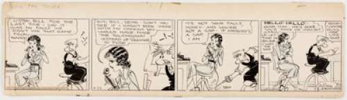 Russ Westover Tillie the Toiler Daily Comic Strip Original Art dated 11-22-32 (King Features Syndicate, 1932)....