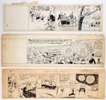 Ken Kling Windy Riley and Joe and Asbestos Daily Comic Strips Original Art Group of 3 (McNaught Syndic... (Total: 3 Original Art)