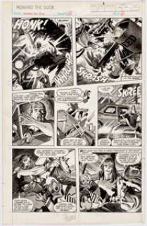 Michael Golden and Klaus Janson Howard the Duck Magazine #1 Story Page 16 Original Art (Marvel, 1979).... | Heritage