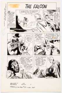 Russ Manning Tarzan of the Apes #151 Brothers of the Spear Complete 4-Page Story "The Falcon" Original Art (Gold K... (Total: 4 Original Art) | Heritage