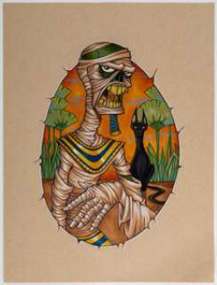 Chrissie Zullo - Mummy Illustration Original Art (undated)....