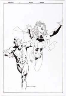 Carlos Pacheco and Jesus Merino Tangent: Superman’s Reign #1 Cover Original Art (DC, 2008).... | Heritage