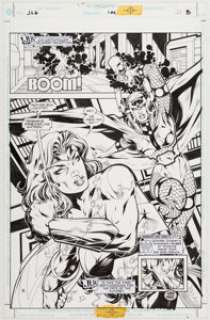 Howard Porter and John Dell JLA #1,000,000 Story Page 8 Original Art (DC, 1998).... | Heritage