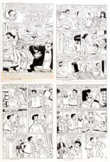 Stan Goldberg and Joe Sinnott Sabrina, the Teenage Witch #15 Complete 10-Page Story "The Haunted Helmet" Original ... (Total: 10 Original Art)