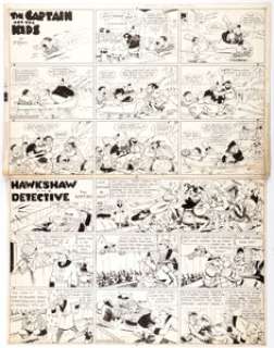 Rudolph Dirks and Gus Mager (as Watso) The Captain and the Kids and Hawkshaw the Detective Conjoined S... | Heritage