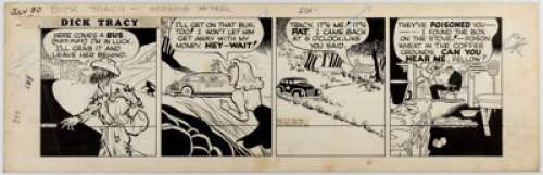 Chester Gould Dick Tracy Daily Comic Strip Original Art dated 7-30-45 (News Syndicate Co., Inc., 1945).... | Heritage