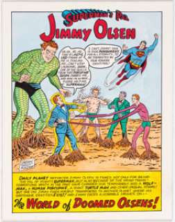 Sheldon Moldoff Superman’s Pal, Jimmy Olsen #72 Re-creation of Splash Page Original Art (1994). ... | Heritage