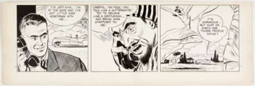 Alex Raymond Rip Kirby Daily Comic Strip Original Art dated 5-18-51 (King Features Syndicate, 1951).... | Heritage