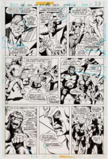  - Pablo Marcos and Bob Smith Secret Society of Super-Villains #1 Page 13 Original Art (DC, 1976)....