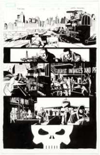  - Leandro Fernandez Punisher #10 Story Page 17 Original Art (Marvel, 2017)....