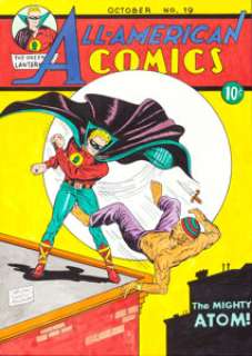 Sheldon Moldoff All-American Comics #19 Cover Re-Creation Original Art (1992). ... | Heritage