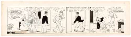 Chic Young Blondie Daily Comic Strip Original Art dated 3-12-31 (King Features Syndicate, 1931).... | Heritage