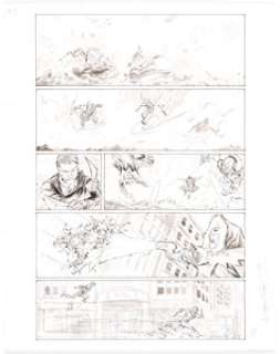  - Francis Manapul The Flash #5 Pages 4, 5, 8, and 19 Original Art Group of 4 (DC Comics, 2010)... (Total: 4 Original Art)