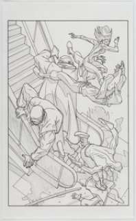  - Rob Haynes Daredevil: Ninja #3 Story Page 17 Original Art (Marvel, 2000). ...