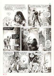John Buscema and Alfredo Alcala The Savage Sword of Conan #20 Page 41 Original Art (Marvel Comics, 1977). ... | Heritage