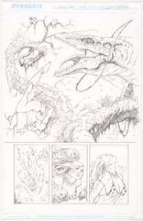  - Adriano Batista Jungle Girl # Story Page 16 Original Art (Dynamite Entertainment, 2007)....