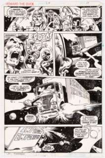 Val Mayerik Howard the Duck #23 Page 11 Original Art (Marvel Comics, 1978)... | Heritage