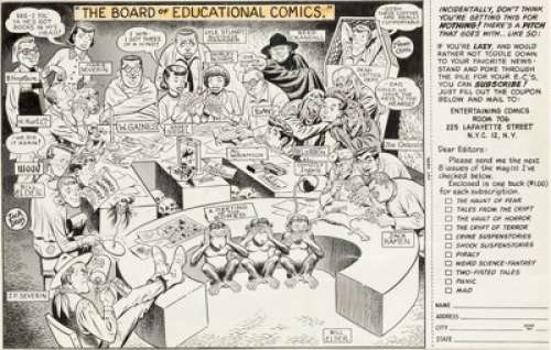 Bill Elder EC Comics Subscription Ad Illustration Original Art (EC, c. 1954).... | Heritage