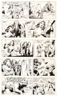 Dan Barry Flash Gordon Daily Comic Strip Original Art Group of 5 Consecutive Episodes (King Features Syndicate, - | Heritage