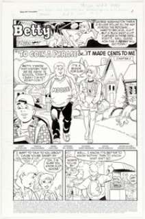 Stan Goldberg and John Lowe Betty #91 Complete 11-Page Story "To Coin a Phrase or It Makes Cents To Me" -