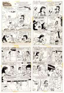 Dan DeCarlo Archie’s Girls Betty and Veronica #204 Complete 6-Page Story "Ruffled Feathers" Original Art - | Heritage