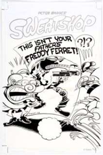 Peter Bagge Sweatshop #4 Cover Original Art (DC Comics, 2003).  Bagge -- leading light of the 1980s punk-comix - | Heritage