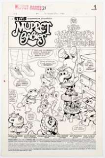 Marie Severin and Jacqueline Roettcher Muppet Babies #21 Story Page Original Art Group of 9 (Star/Marvel, 1988). - | Heritage