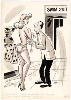 Dan DeCarlo Breezy #14 Single Panel Gag Cartoon Illustration Original Art (Humorama, 1956).... | Heritage