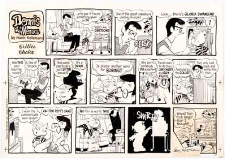 Hank Ketcham Dennis the Menace Sunday Comic Strip Original Art dated 4-21-85 (News America Syndicate, 1985).... (Total: 2 Original Art) | Heritage