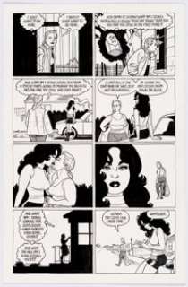 Jaime Hernandez | Love and Rockets Vol.2 #7 Story Page 3 Maggie and Velvet Original Art (Fantagraphics, 2003). | Heritage