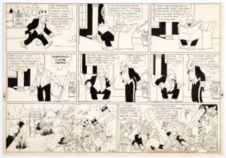George McManus | Bringing Up Father Partial Sunday Comic Strip Original Art dated 10-30-32 (King Features Syndicate, 1932). | Heritage