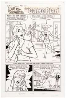 Dan DeCarlo and Alison Flood - Betty and Veronica #82 Story Page Original Art Group of 9 (Archie, 1994).