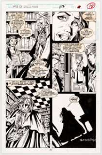 Steven Butler, Javier Saltares, and Randy Emberlin - Web of Spider-Man Story Page Original Art Group of 4 (Marvel, 1989-1995).