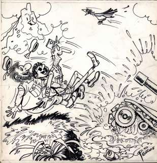 PELLOS René  - Les Pieds Nickelés  - Couverture de l’album Les PN rempilent édité [...] | Vermot et Associés