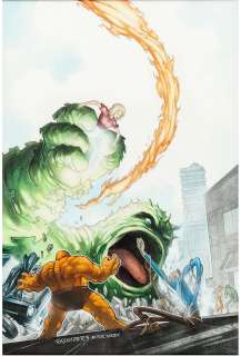 John K. Snyder III - Overstreet #31 Cover 2001 11x17 F.F. #1 Homage (WATERCOLORS)