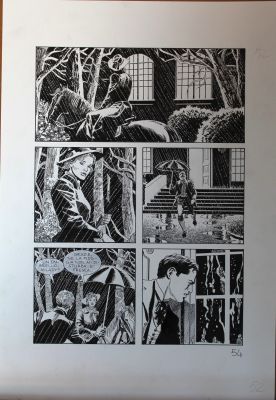 Giovanni Freghieri | Tavola originale per DAMPYR SPECIALE  6 ‘IL SEGRETO DI LADY LAMB’. Cm. 33 x 48. Pagina 54. SBE 2010. | Art e Fumetto